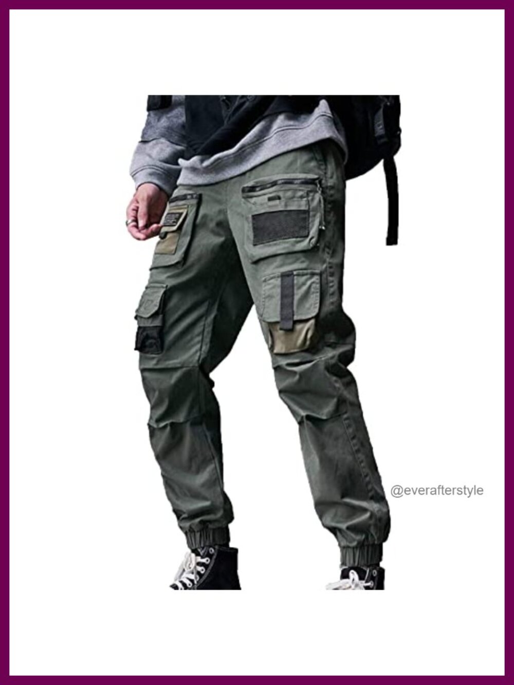 Men's Multi-Pocket Cargo Joggers Loose Techwear Hip Hop Harem Pants